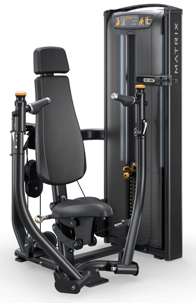 Converging chest press